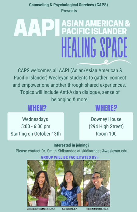 AAPI Healing Space Fall 2021